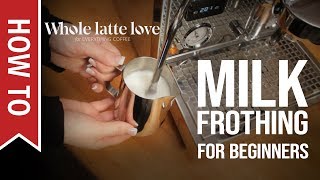 How To Milk Frothing for Beginners 5 Tips [upl. by Basia765]