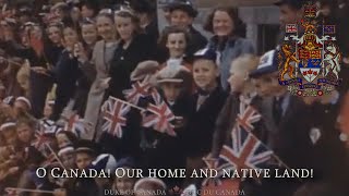 National Anthem of Canada Retro version O Canada pre1980 lyrics [upl. by Aisemaj529]