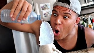 CRAZY INSTANT WATER TO ICE MAGIC TRICK [upl. by Eduino]