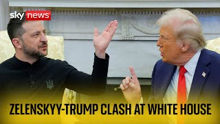 Trump and Zelenskyy clash in Washington [upl. by Aran]