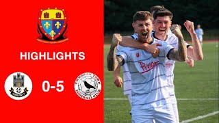 Caerleon 05 Cwmbrân Town  Gwent FA Senior cup  Quarter final highlights [upl. by Rehptosirhc]