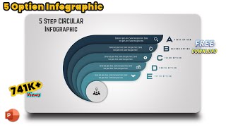 41PowerPoint Presentation Tutorial  5 Step Modern Vector infographic  Free Download [upl. by Gallager]