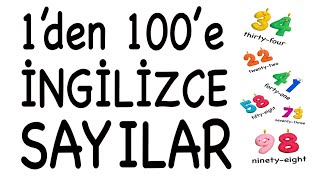 1’den 100’e KADAR İNGİLİZCE SAYI SAYMA [upl. by Sicard]