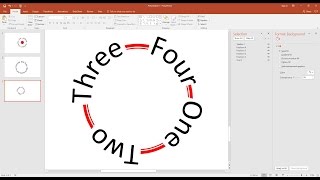 How To Make Text Follow A Circular Path In PowerPoint [upl. by Erialc]