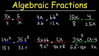 Multiplying Algebraic Fractions [upl. by Anerbas]