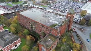 Warwick mill Middleton Manchester FROM ABOVE [upl. by Ym]