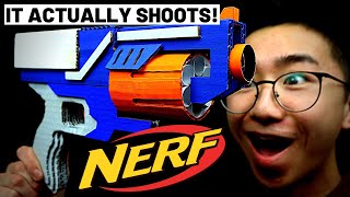 HOMEMADE NERF GUN That Actually Shoots [upl. by Stockton251]