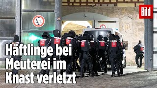 Gefängnismeuterei Polizei stürmt Knast in Thüringen  JVA Untermaßfeld [upl. by Anyg]