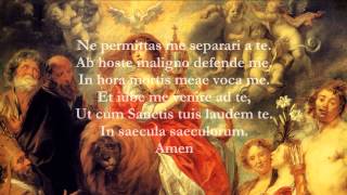 Catholic Prayers  Anima Christi Latin [upl. by Aldas1]