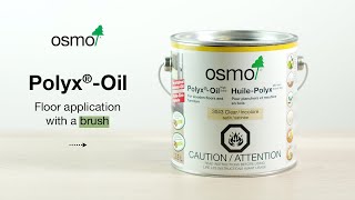 Osmo Polyx®Oil  Flooring with a Brush [upl. by Onfroi]