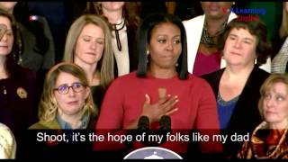 Michelle Obama Last Official Speech as First Lady [upl. by Daryn680]