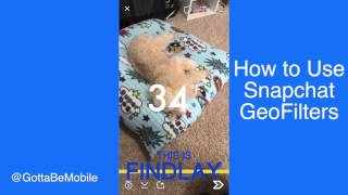 How to Use Snapchat Geofilters [upl. by Euh]