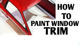 How to paint Window Trim on a Model Car [upl. by Anrol]